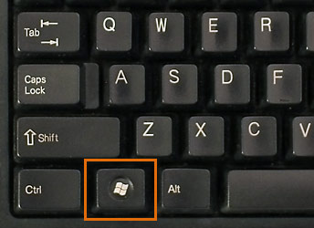 which key is used on a pc keyboard for the mac command key